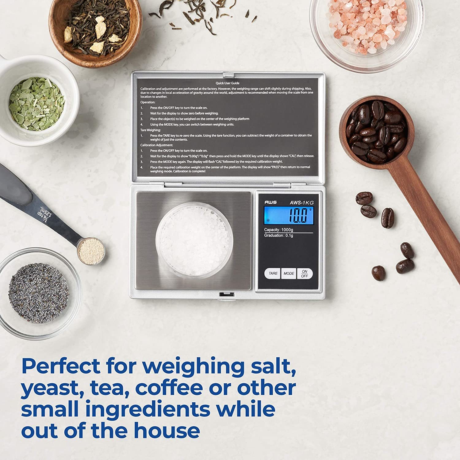  Homever Kitchen Scale, 33lb/15kg Food Scales Digital Weight  Grams and oz for Cooking, 304 Stainless Steel, Silver: Home & Kitchen
