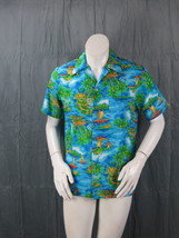 Vintage  Hawaiian Aloha Shirt -  Island Kon Tiki Pattern Royal Hawaiian ... - $65.00