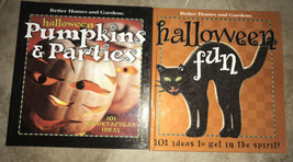 Lot Of 2 Better Homes And Gardens Halloween Decor Books, Hardcover, 200+ Ideas! - $10.40