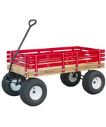 LARGE AMISH BEACH &amp; GARDEN WAGON 6½ Wide Off Road Tires * 4 Color Choice... - $527.99