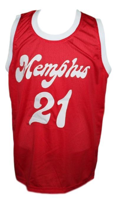 Larry finch memphis sounds aba retro basketball jersey red   1