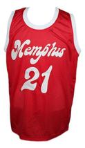 Larry Finch #21 Memphis Sounds Aba Basketball Jersey New Sewn Red Any Size image 1