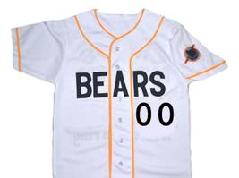 Custom Number Bad News Bears Movie Baseball Button Down Jersey White Any Size image 4