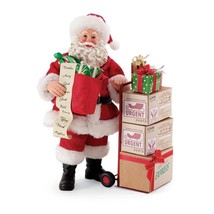Possible Dreams Santa Statue with List and Packages 10.5" High Department 56
