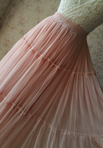 BLUSH Tiered Midi Skirt Blush High Waisted Tiered Tulle Skirt Plus Size image 11