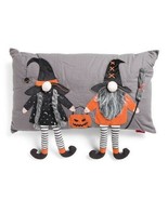 Witch Halloween Throw Pillow 16x28 Dangle Legs Spooky Isaac Mizrahi Home... - $29.64