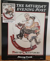 Saturday Evening Post Christmas Grandpa Takes Reins Cross Stitch Leaflet Chart - $10.99