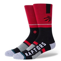 Stance Toronto Raptors Shortcut 2 Crew Socks Red Black A545A20RSC NBA Ba... - $14.99
