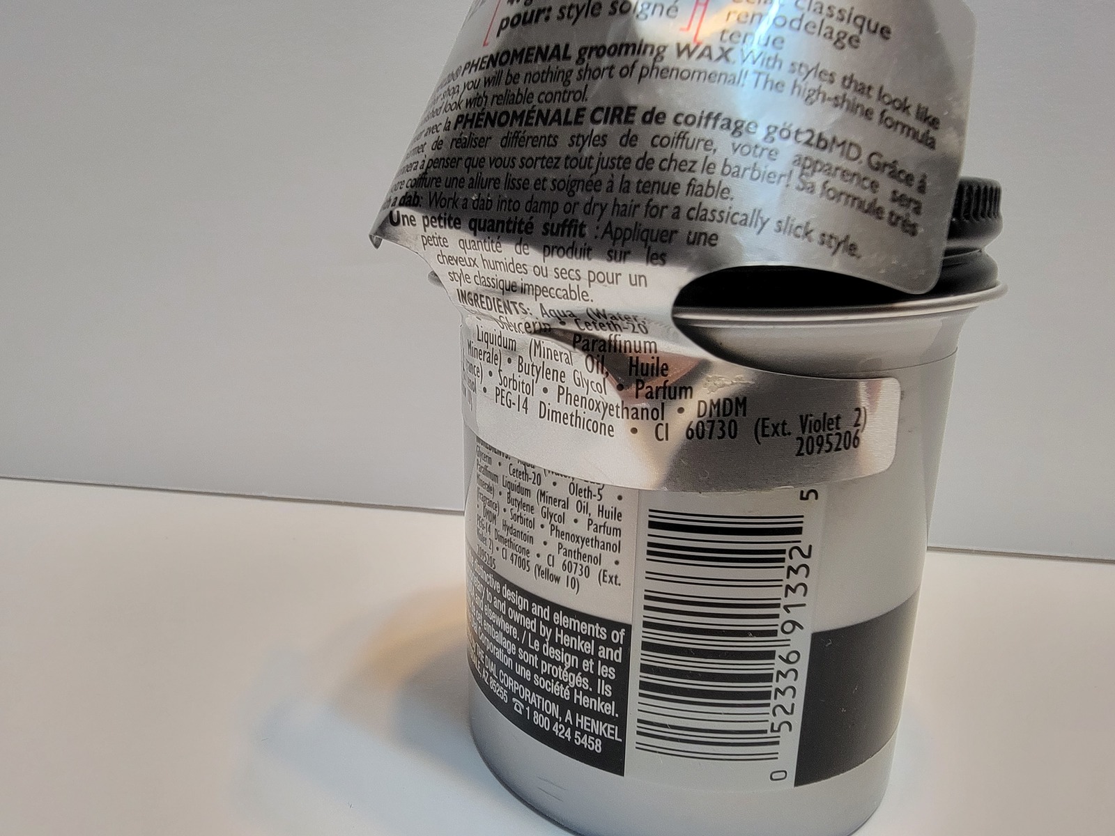 New Schwarzkopf Got2b Phenomenal Grooming Wax Hair Styling 3.5 OZ Gel