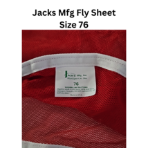 Jacks Mfg Red Horse Scrim Fly Sheet 76 New Without Tags image 2