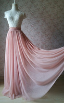 DEEP BLUSH Long Tulle Skirt Plus Size Floor Length Tulle Skirt Bridesmaid Outfit