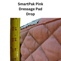 SmartPak Pink Horse Dressage Pad with Set of 2 Pink and White Polos USED image 5