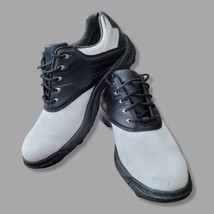 Foot Joy Greenjoys Golf Shoes Black / White Leather Mens Size 10M - $30.69