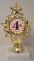 4th Place Trophy 7" Tall As Low As $3.99 Each Free Shipping T04N16 - $7.99