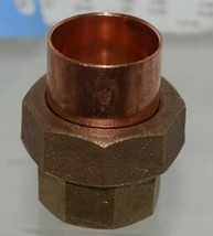 Nibco 733LF 1-1/2 Inch C x C Cast Bronze Union Lead Free Copper Fitting image 2