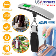 GOXAWEE 110lb/50kg Digital Handheld Luggage Hanging Baggage Scale With  Backlight