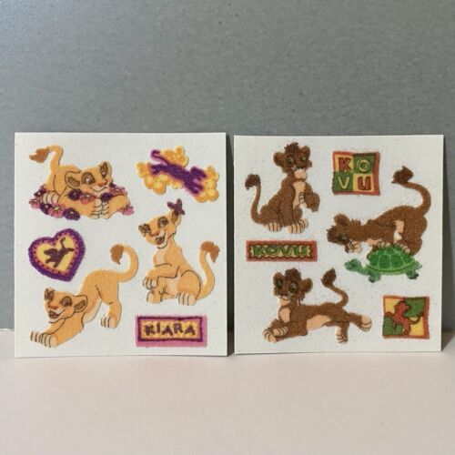 Vintage Sandylion fuzzy stickers