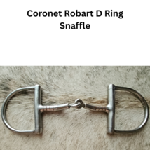 Robart Coronet D Ring Snaffle Stainless Steel Horse Bit copper inlay USED image 2