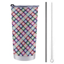 Mondxflaur Traditional Chinese Steel Thermal Mug Thermos with Straw for ... - $20.98