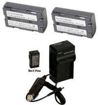 2 Batteries + Charger for Panasonic PV-DV100 PV-DV101 PV-DV102 PV-DV103 PV-DV200 - $36.89