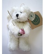  Boyd&#39;s Bear White Angel Bear with Rose The Archive Collection   WT - $14.99