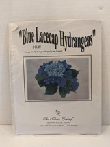 The Silver Lining Blue Lacecap Hydrangeas #SL 67 Cross Stitch Pattern 2004 - $11.90