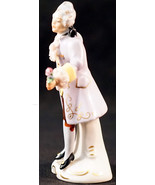 Figurine Gentleman Flower &amp; Hat in Hand Marked R with Crown Germany US Zone - $25.99