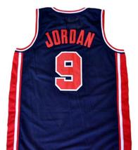 Michael Jordan Custom Team USA Basketball Jersey Navy Blue Any Size image 5