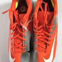 Mens Nike Hyperfuse Orange Silver Football Cleats Shoes Size 14.5 - $149.99