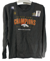NFL Team Apparel Jeunesse Denver Broncos Long Manche T-Shirt Charbon M 1... - $12.85