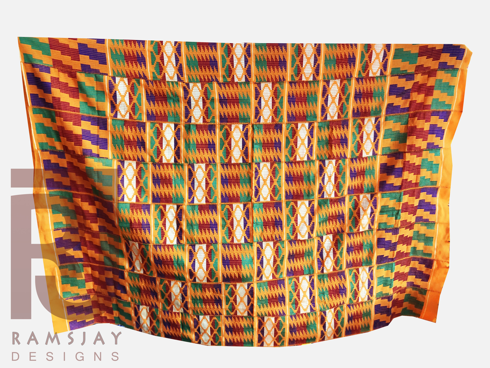 Kente Handwoven Cloth Kente Asante Kente Fabric Ghana Kente 