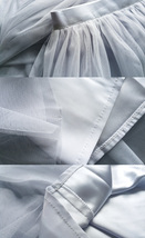 Light Gray Tulle Skirt, Floor Length Tulle Maxi Skirt,  Bridesmaid Skirt Outfit image 5