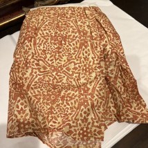 Ralph Lauren San Luca Scroll Full Sz Bed Skirt 14&quot; Drop Dust Ruffle Terr... - $39.59