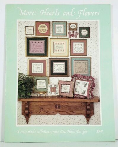 Cross Stitch Chart Sue Hillis Designs More Hearts and Flowers - $4.99