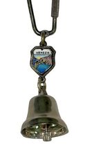 Vintage Venezia Venice Italy Silver Tone Working Bell Keychain Charm Souvenir image 3
