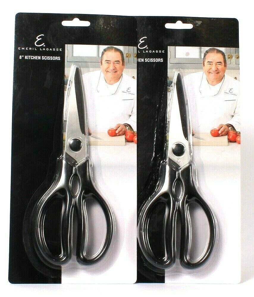 2 Piece Emeril Lagasse Kitchen Shears Multi Use Scissors One 4 and One  3.5