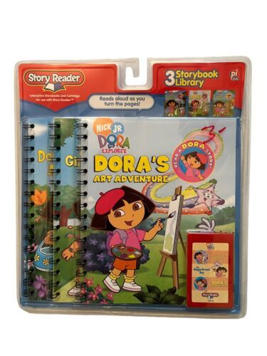 Story Reader 3 Storybooks Dora The Explorer Nick Jr Art Garden Sealed - $14.84