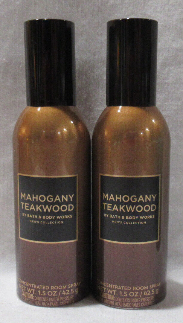 2 Bath And Body Works MAHOGANY TEAKWOOD Concentrated Room Spray