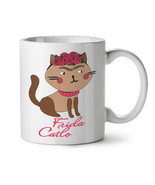 Frida Kahlo Cat NEW White Tea Coffee Mug 11 oz | Wellcoda - $15.99