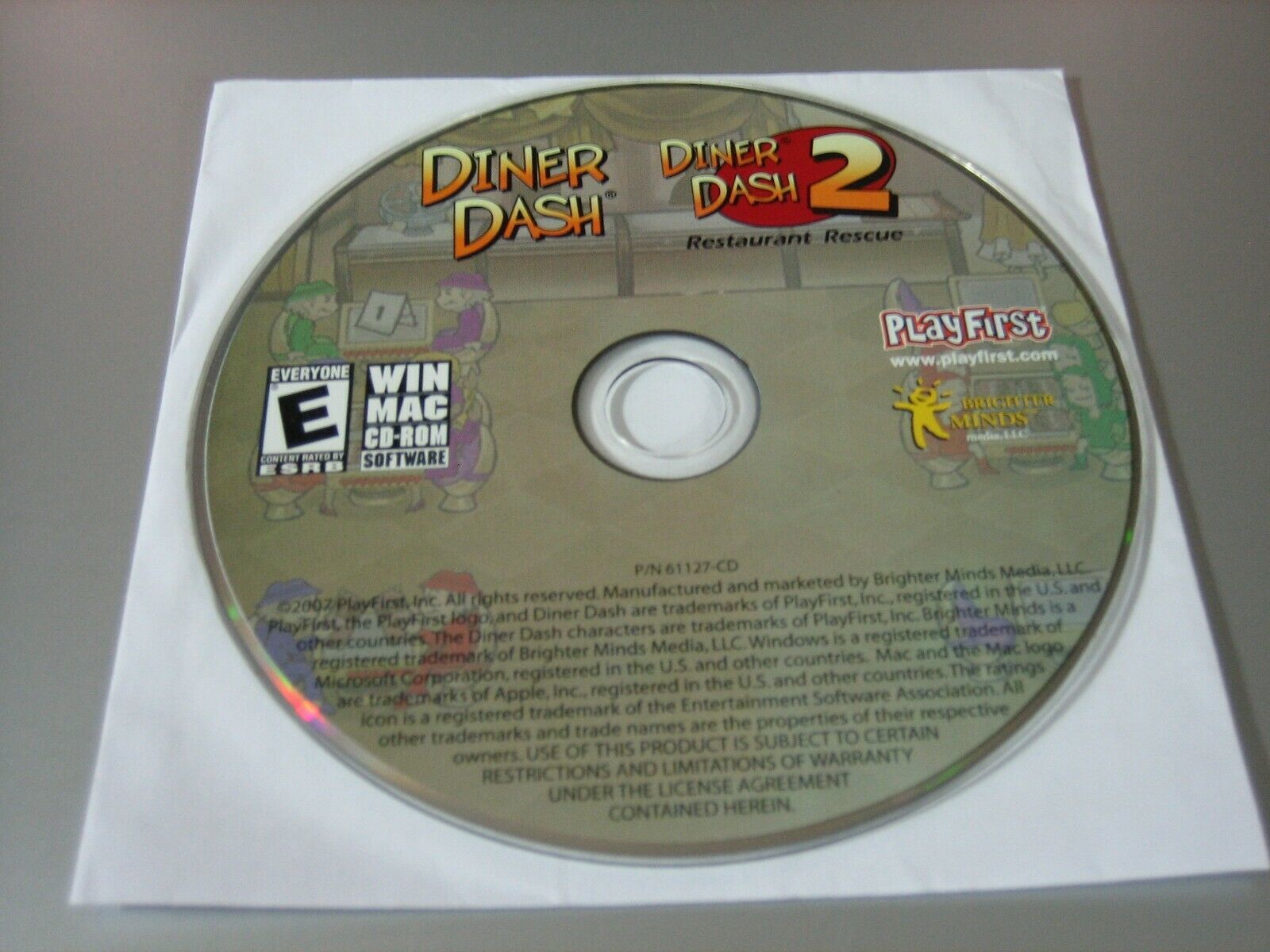 Diner Dash/Diner Dash 2: Restaurant Rescue (Windows/Mac, 2002) - Disc ...