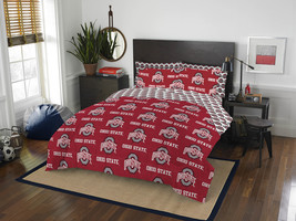 Ohio State Buckeye's Queen Bed in a Bag Comforter Set 7 Piece Official NCAA - $79.25