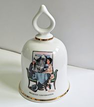Gorham Breakfast Conversation Bell Norman Rockwell Porcelain 1979 - $9.95