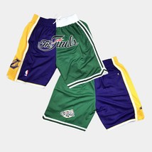 Los Angeles Lakers &amp; Boston Celtics Vintage Basketball Shorts Final Edition - $49.90