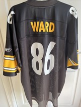 Reebok NFL Equipment Hines Ward #86 Jersey Pittsburg Steelers Black Men’... - $28.01