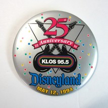 1994 Disneyland  KLOS 95.5 Radio Station 25th Anniversary 1969-1994 Pin ... - $5.99