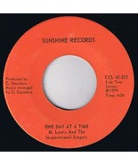 M Lewis One Day At A Time 45 rpm C Saunders Time Out For Jesus Sunshine ... - $7.12