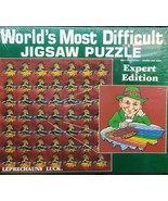 Puzzle World&#39;s Most Difficult Jigsaw Leprechaun&#39;s Luck 500 Pieces Expert... - $46.74