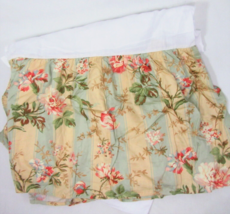 Waverly Amelia Antique Floral Stripe Multi Ruffled King Bed-Skirt - $48.00