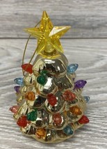 Mr Christmas Nostalgic Tree Ornaments Mini Lights 4.5" GOLD Lot of 2 - $18.70