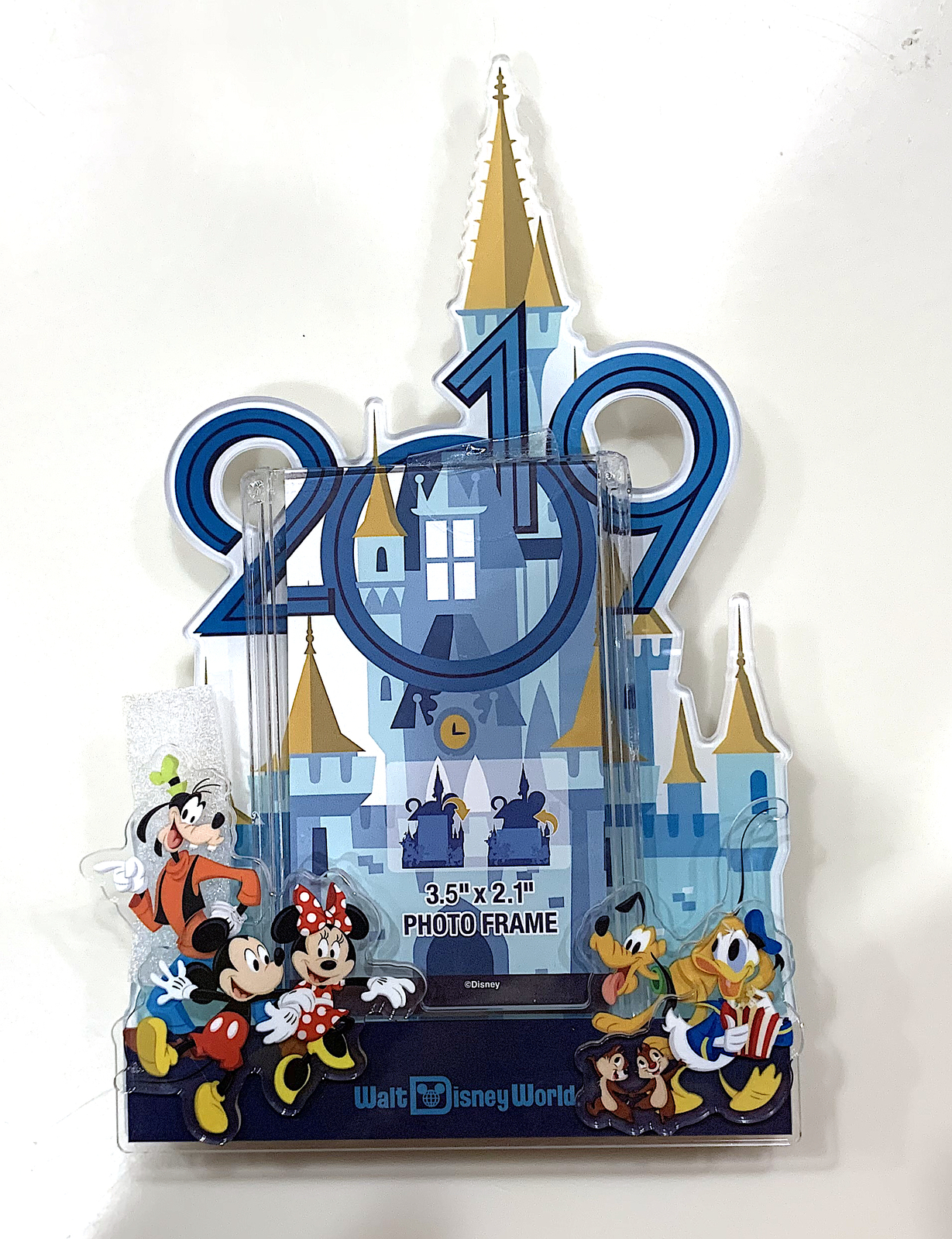 Walt Disney World 2019 Mickey Mouse Magnetic Photo Frame with Stand